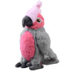 mamido Plyšový maskot ružový papagáj Kakadu 22cm 13841