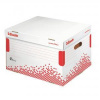 Rivas.sk - Kancelárske potreby Archívna krabica Esselte Speedbox so sklápacím vekom biela/červená 392×301×334 mm