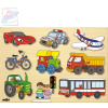 Woody Baby puzzle vkládací Dopravní prostředky na desce 9 dílků