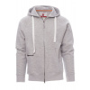 PAYPER DALLAS+ MELANGE 000021-P093 / Celozapínacia pánska mikina s kapucňou - melange grey 5XL
