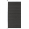Plotový panel z WPC, 95x186 cm, čierny