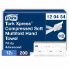 120454 - H2 - TORK Xpress stlačené jemné papierové utierky / MULTIFOLD /21,2x.32cm/2/2400-útrž./12x200 ks/P72D/ biele
