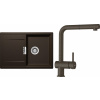 Set Schock S6-2 (dřez Mono D-100S Bronze + baterie Epos.120 Bronze)