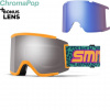 Snowboardové okuliare Smith Squad XL neon wiggles arch |cp sun platinum mirror+cp storm blue sensor mirror 24 - Odosielame do 24 hodín