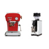 Ascaso Dream PID, Love Red + Eureka Mignon Zero, BL white