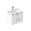Ravak Balance skrinka 60x46.5x50 cm závesná kúpeľňová skrinka pod umývadlo biela X000001814