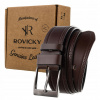 Opasok - Rovicky Brown Belt - Unisex Product (Štýlové pásy pánske kožené popruhy)