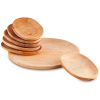 Súprava drevených misiek s pizza podnosom 7ks, Perfect Home 1315