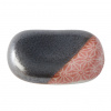MIJ Kamienok na odkladanie paličiek PEBBLE BLACK 4,5 cm, čierny/oranžový, keramika