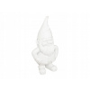 ZAHRADNÝ TRPASLÍK BIELY POLYRESIN 30 CM ZÁHRADNÁ DEKORÁCIA FIGÚRKA DO ZÁHRADY