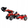 FALK Šliapací traktor 4010AB Massey Fergusson S8740 s vlečkou