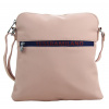 Športová crossbody dámska textilná kabelka 5329-BB ružová