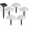 Solárna LED záhradná lampa Guľôčky, zapichovacie solárne pologule s hrotom