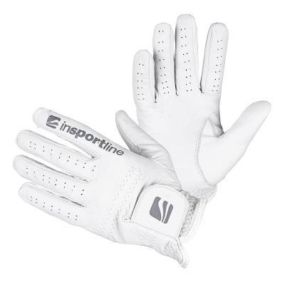 Pánske kožené rukavice inSPORTline Elmgreen Farba krémovo biela, Veľkosť M/L