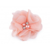 Kvet Ø5 cm s kamienkami lososová tm. 10ks