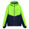 4F Pánska lyžiarska bunda H4Z21-KUMN011 Canary Green Neon XXXL