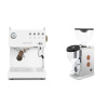 Ascaso Steel UNO PID, White&Wood + Rocket Espresso FAUSTINO 3.1, copper