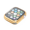 AppleMix Kryt / puzdro pre Apple Watch Series 7 45 mm - gumové - priehľadné / zlaté