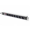 DIGITUS Digitus DN-95402 prídavné napájanie 2 m 7 AC zásuvky/AC zásuviek Čierna (DN-95402)