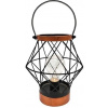 Solight WO3105, kovový lampáš so žiarovkou s micro LED, teplá biela, 3xAA, 20cm WO3105