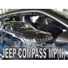 Deflektory - Protiprievanové plexi Jeep Compass 5D od 2017 (+zadné)