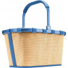 Košík Carrybag Frame Raffia, modrý