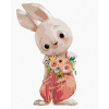 ZUTY Maľovanie podľa čísel ZAJAC S KVETINKAMI Rámovanie vypnuté plátno na rám Rozmer 80x100 cm