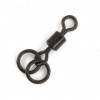 Fox obratlíky s dvoma krúžkami Edges Double Ring Swivel veľ. 7 (CAC495)
