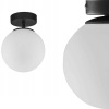 Stropné svietidlo, lampa - Stropná lampa biela zelenka sklenená guľa (Stropná lampa biela zelenka sklenená guľa)