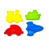Farebná sada formičiek do piesku 4ks