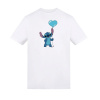 Character Disney Printed Junior Valentines Day Tee Stitch Balloon 11-12 rokov
