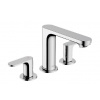 Hansgrohe Rebris S - Umývadlová batéria s výpustom, 3-otvorová inštalácia, chróm 72530000