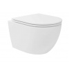 kielle Oudee Závesné kompaktné WC s doskou SoftClose, Vortex Rimless, biela 30102002