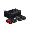 BOSCH Starter set 2x EXBA 18V-40, GAL 12V/18V-80, škatuľa 1600A0373J