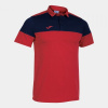CREW V SHORT SLEEVE POLO polo tričko red navy 6XS
