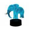 Slonia nočná lampa pre deti, 3D osvetlenie (Slonia nočná lampa pre deti, 3D osvetlenie)