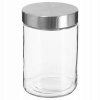 SKLENENÁ NÁDOBA na potraviny, POHÁR s vrchnákom 1,2l