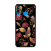 Lesklý kryt Mobiwear Glossy - Huawei P30 Lite - G171G Zlatavé lístky a květy (Prémiové lesklé pouzdro, obal, kryt Mobiwear Glossy na mobil Huawei P30 Lite - G171G Zlatavé lístky a květy, materiál Plas