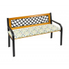 Bellatex Sedák na lavici hladký Levandule s kolem modrá rozměr 40x140 cm