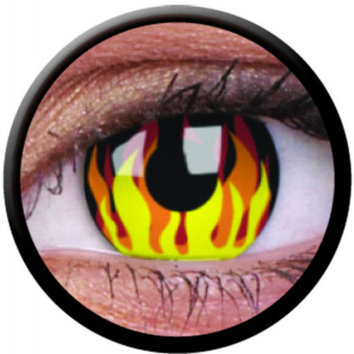 Maxvue Vision ColourVue Crazy šošovky - Flame Hot (2 ks ročné) - nedioptrické