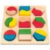WOODY DŘEVO Destička puzzle s vkládacími tvary 18 dílků *DŘEVĚNÉ HRAČKY*