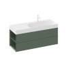 Ravak Skříňka pod umyvadlo bez umyvadla Lite 120x43x45 cm grey green X000001882