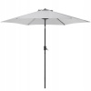 Záhradný slnečník - Záhradný dáždnik 270 cm svetlo šedá varese lumarko! (Záhradný dáždnik 270 cm svetlo šedá varese lumarko!)