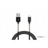 Kábel Amio USB - microUSB typ B 1 m čierny