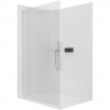 CERANO - Sprchová zástena Walk-in Crystal Ľ/P - 8 mm - bezvzperový systém - čierna matná, ryhované sklo - 100x200 cm