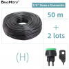 Zavlažovanie záhrady - BRASMOYU 5-100M 4/7 mm PVC Garden Wailing Hades (BRASMOYU 5-100m 4/7mm PVC záhradná hadica na zavlažovanie)