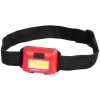 Čelovka Strend Pro Headlight H955, COB LED, 3xAAA, mix farieb (čierna, biela, červená)