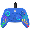 PDP Afterglow Wave, Xbox Series X|S, Xbox One, PC, RGB LED osvetlenie, modrá, káblový ovládač
