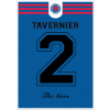 Superfutbal Maketa dresu Glasgow Rangers, modrá Rozmer: A3, Meno a číslo: Tavernier 2