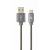 Gembird CC-USB2S-AMCM-2M-BG USB 2.0 AM na Type-C, (AM/CM), 2m, šedý